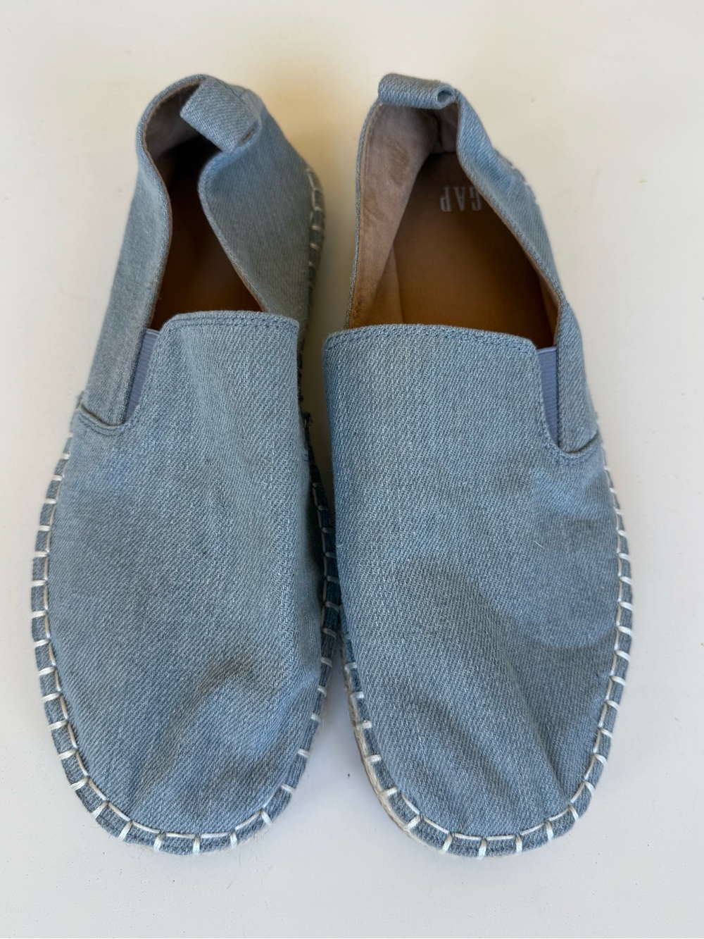 GAP Light Denim Blue Slip-On Espadrilles sz 8 Mens